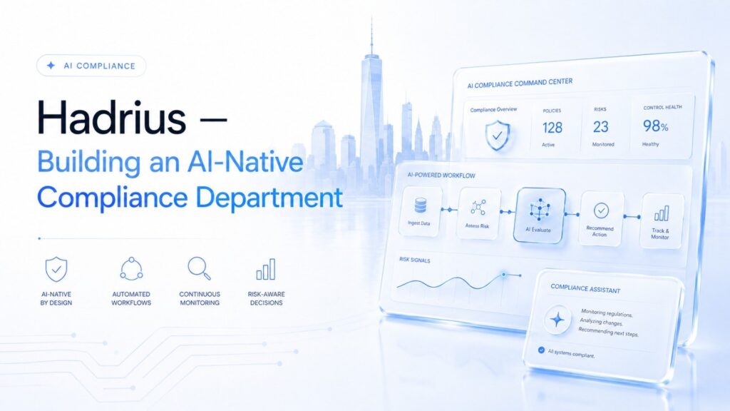 The platform covers areas including marketing review, employee communications, trading, employee oversight, firm testing, and policy implementation.