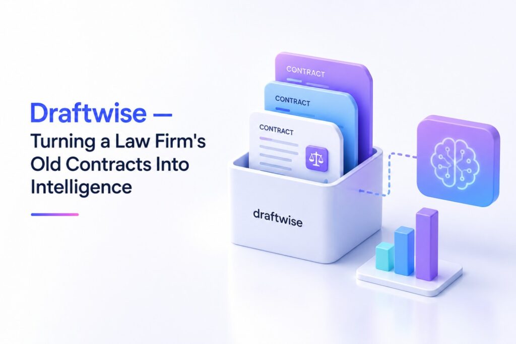 A large firm may have years of contracts, negotiated language, fallback clauses, deal structures, concessions, internal guidance, and client preferences sitting inside document-management systems.