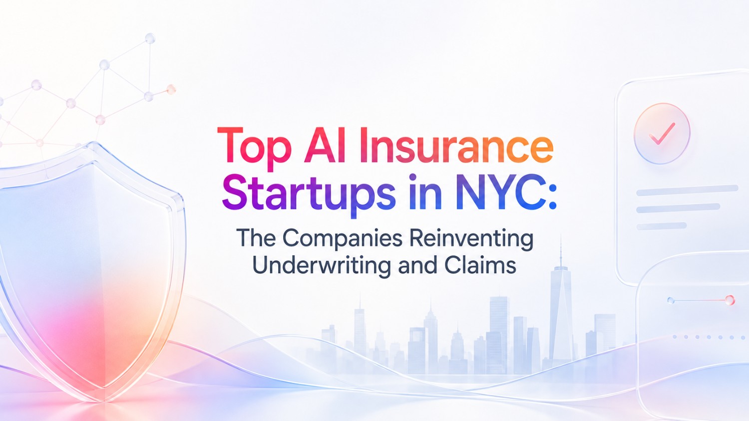 Discover top AI insurance startups in NYC transforming underwriting, claims, pricing, fraud detection and customer service with artificial intelligence.