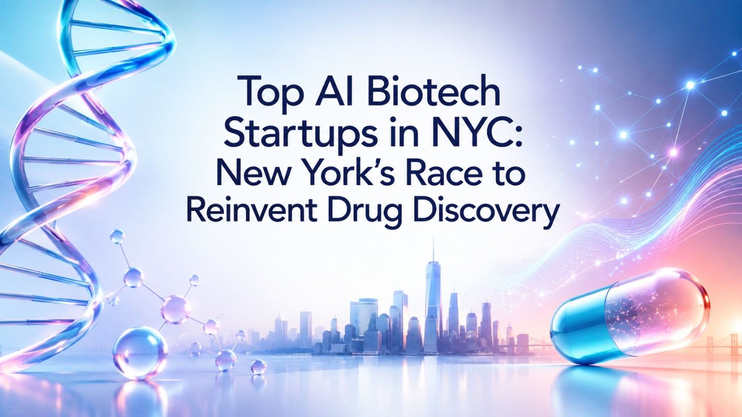 Explore top AI biotech startups in NYC using artificial intelligence to accelerate drug discovery, biological research and the development of new medicines.
