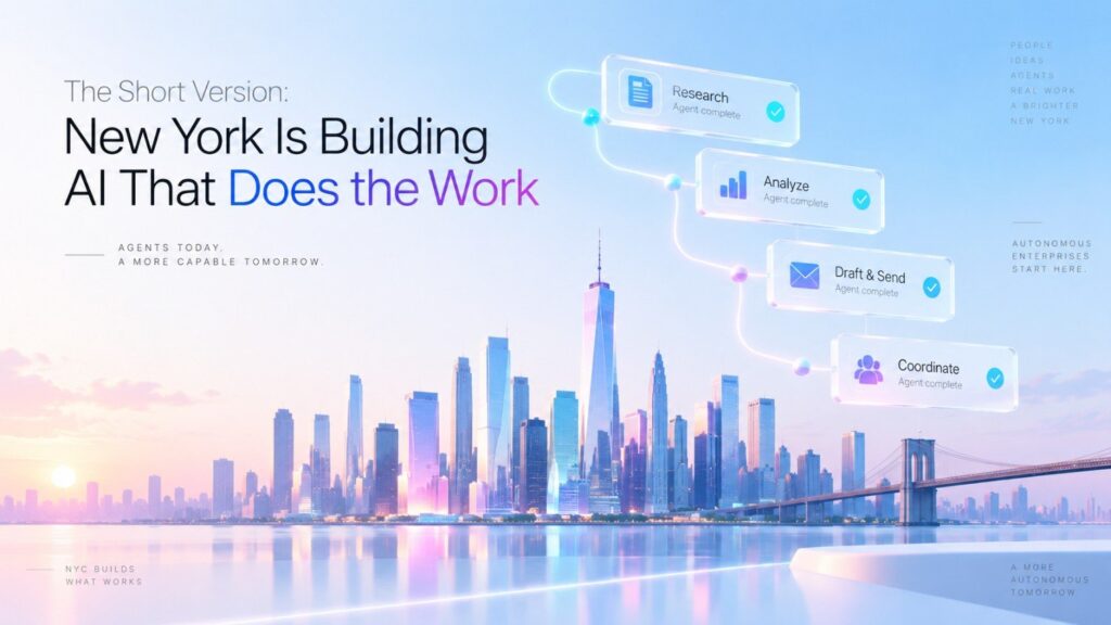 Explore top agentic AI companies in NYC building autonomous enterprise software for finance, legal, sales, operations and complex business workflows.