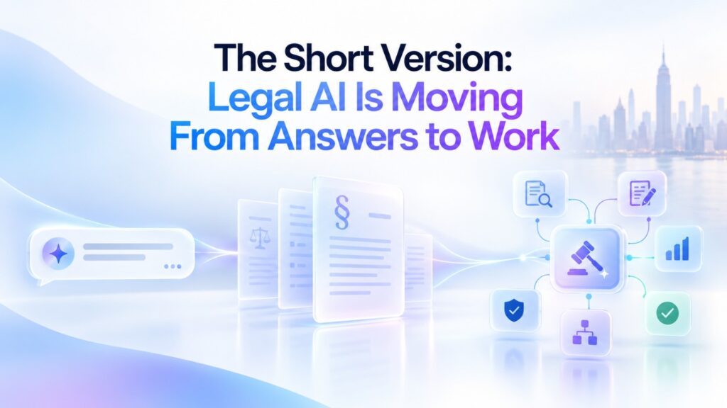 Instead of asking an AI system five separate questions, the lawyer can increasingly describe what the finished work should look like.