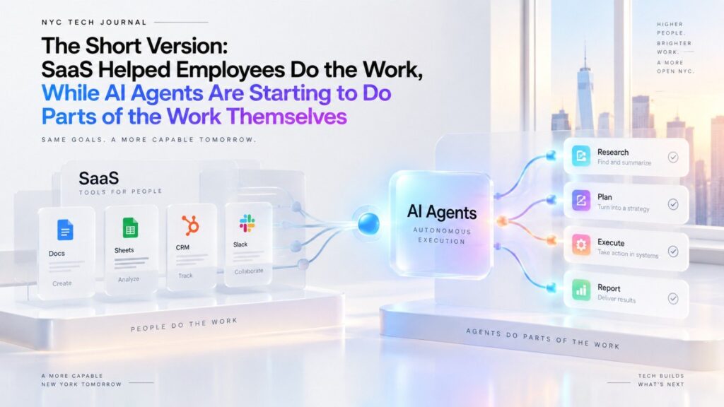 The important change is not that AI can generate better text. The important change is that software can begin to own a meaningful part of a business process.