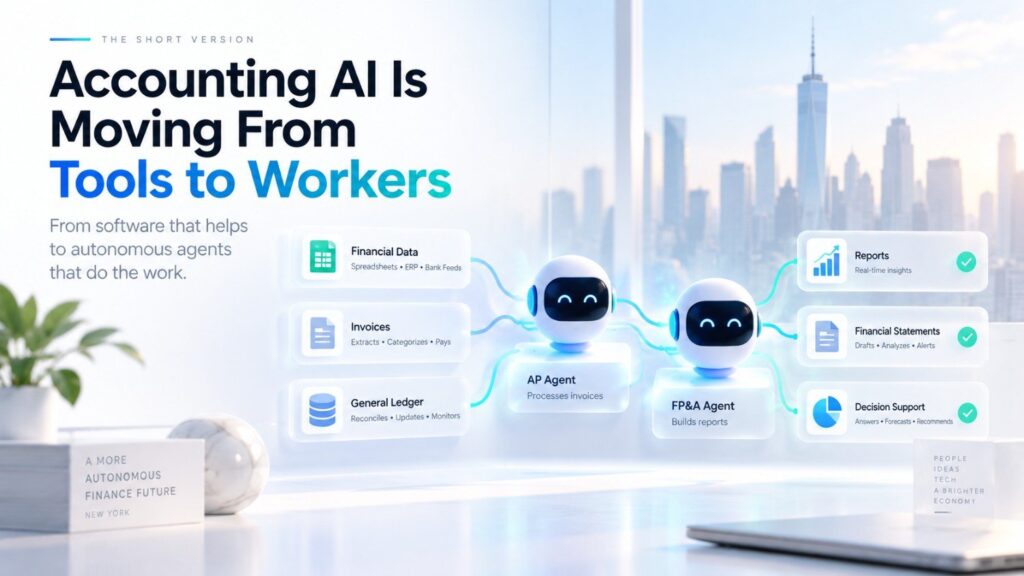 Monk is attacking accounts receivable. Trullion is applying agentic AI to accounting and audit workflows. uiAgent is building agents around audit, tax and client accounting services. Vic.ai has been pursuing autonomous accounting in accounts payable for years.