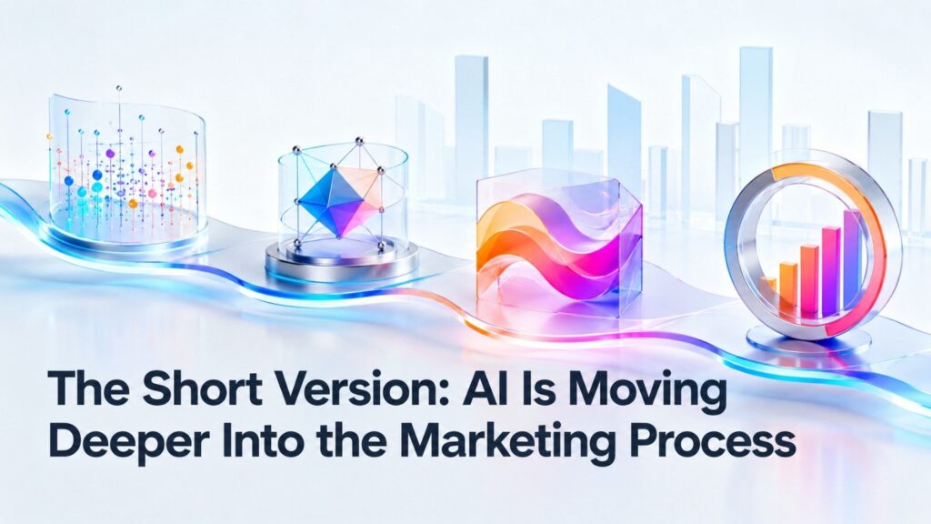 Other companies operate closer to the marketing decision itself. Cognitiv applies deep learning to advertising. Chalice AI develops custom algorithms for media buying. Black Crow AI predicts customer behavior. Wunderkind combines identity signals with automated decisioning. Attentive is pushing AI deeper into lifecycle marketing across SMS, email, personalization, and customer engagement.