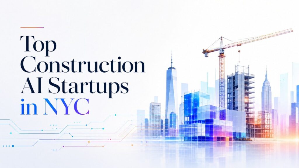 The strongest companies in New York's construction AI ecosystem are not all attacking the same problem.