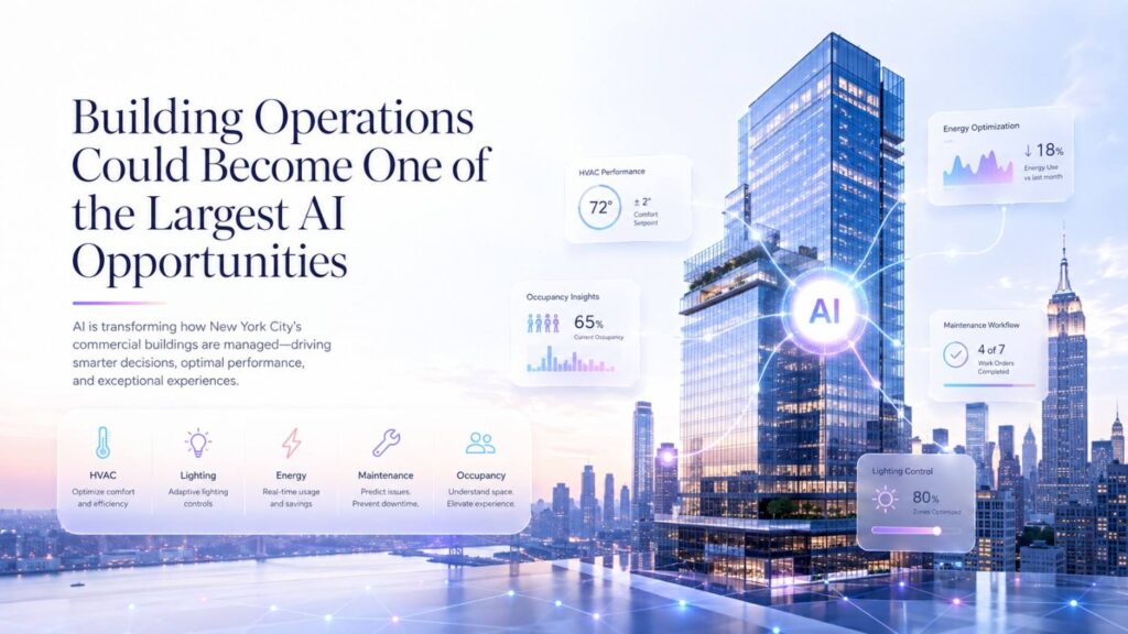 HVAC systems generate operating data. Elevators generate alerts. Access systems record movement. Tenants create service requests. Utility meters track energy use. Engineers complete work orders. Vendors submit invoices.