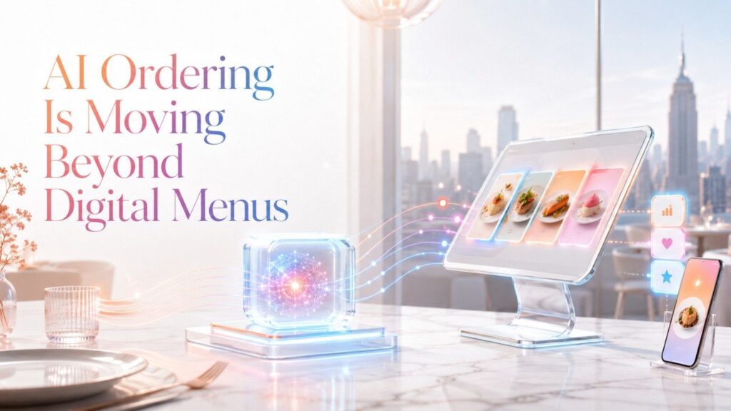 The next generation of restaurant ordering technology is not only about allowing a customer to click a button and submit an order. It is increasingly about helping predict what the customer may want, when the order should be ready, and how the kitchen should respond.