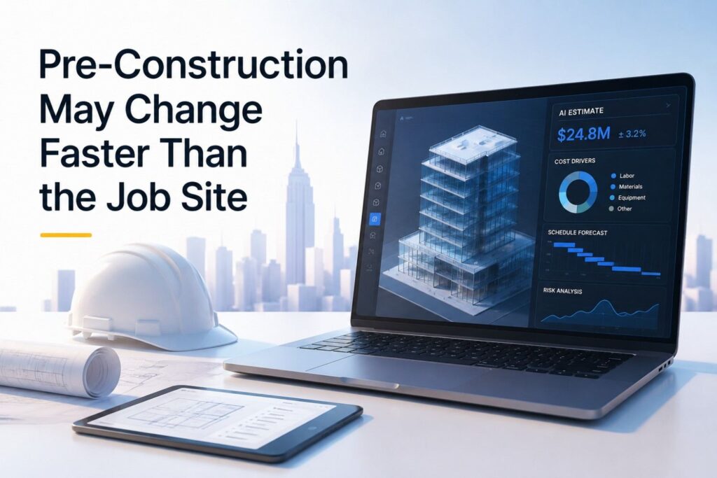 AI is progressing fastest in construction workflows where the information is already digital.