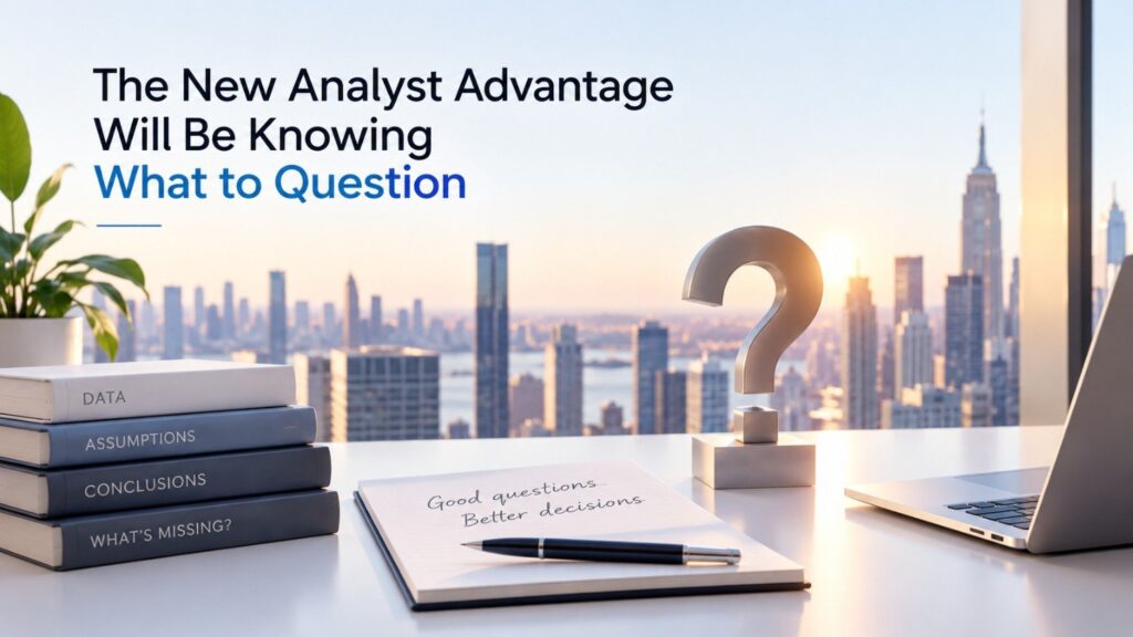 A future analyst might receive twenty pages of agent-generated research in minutes.