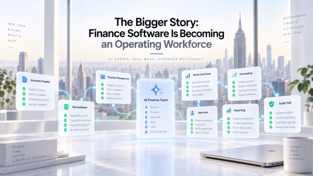 The likely future is a finance department where software performs a growing percentage of routine execution while people own judgment, policy, exception handling and accountability.