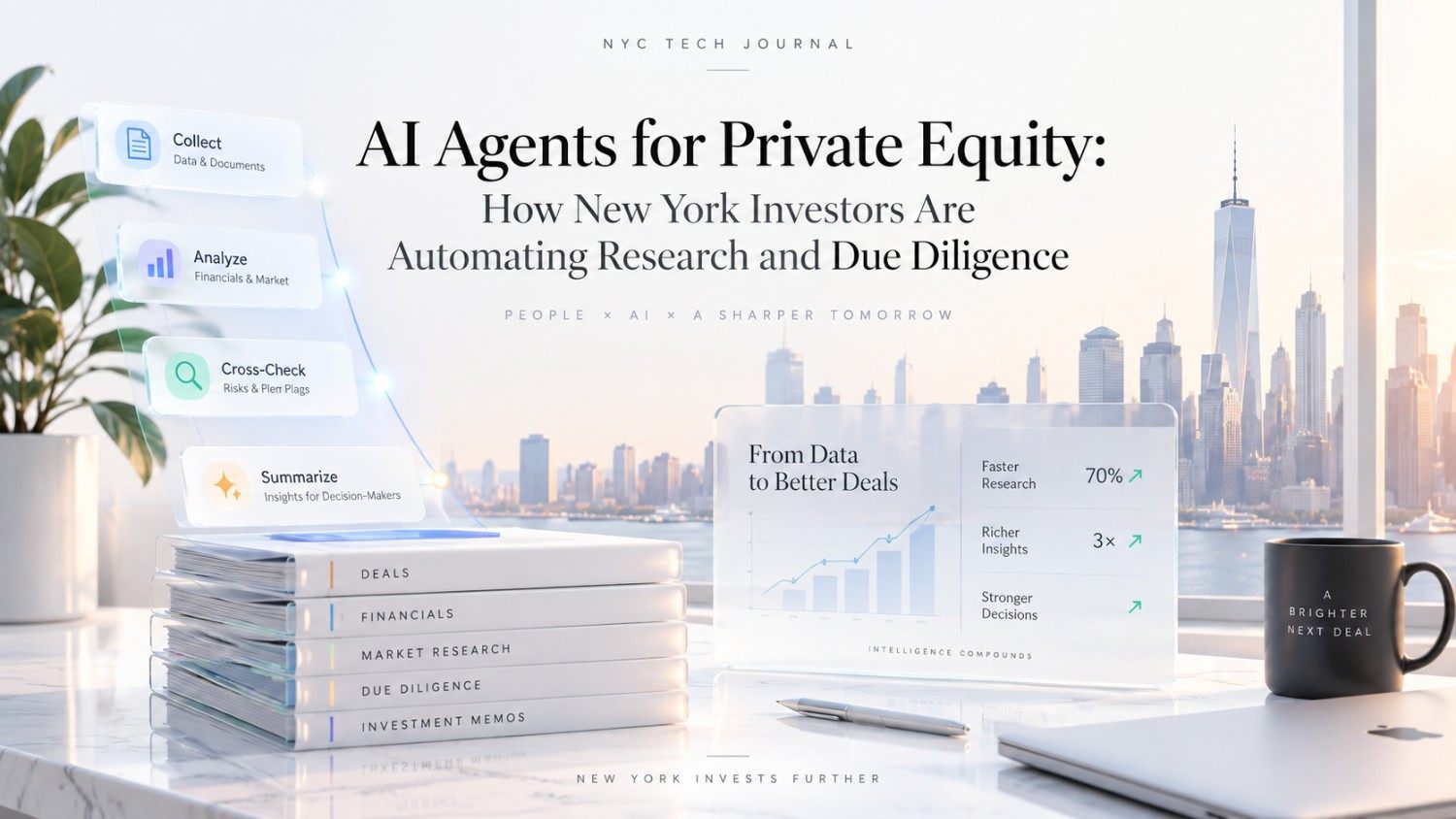 Learn how private equity firms in New York are using AI agents to automate research, due diligence, market analysis, deal screening and portfolio monitoring