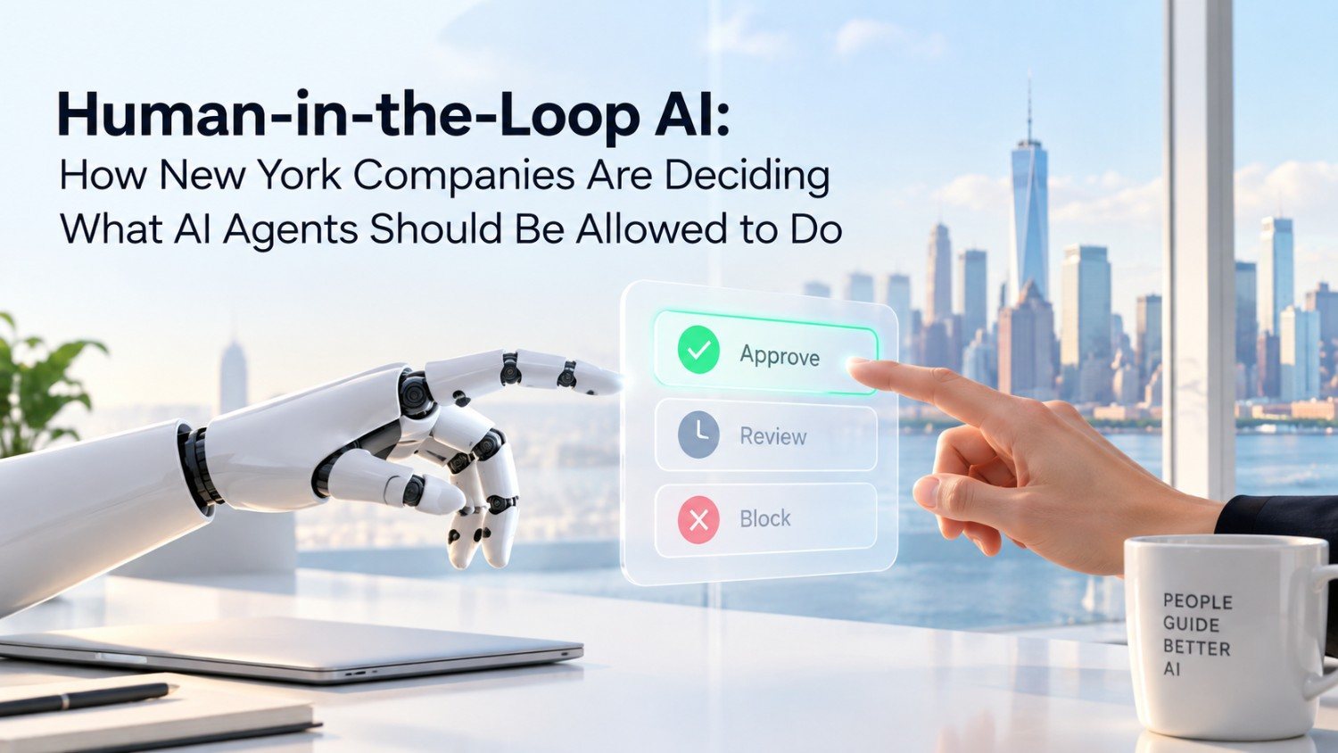 Learn how New York companies are using human-in-the-loop AI to set approval rules, guardrails and oversight for what autonomous agents can and cannot do.