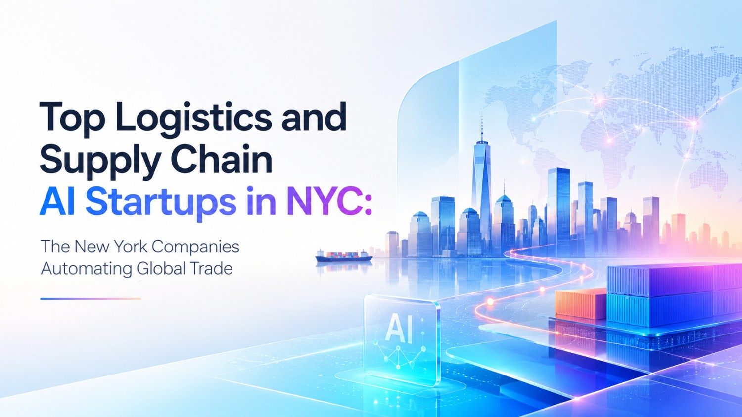 Discover top logistics and supply chain AI startups in NYC automating freight, forecasting, warehousing, procurement and global trade operations.