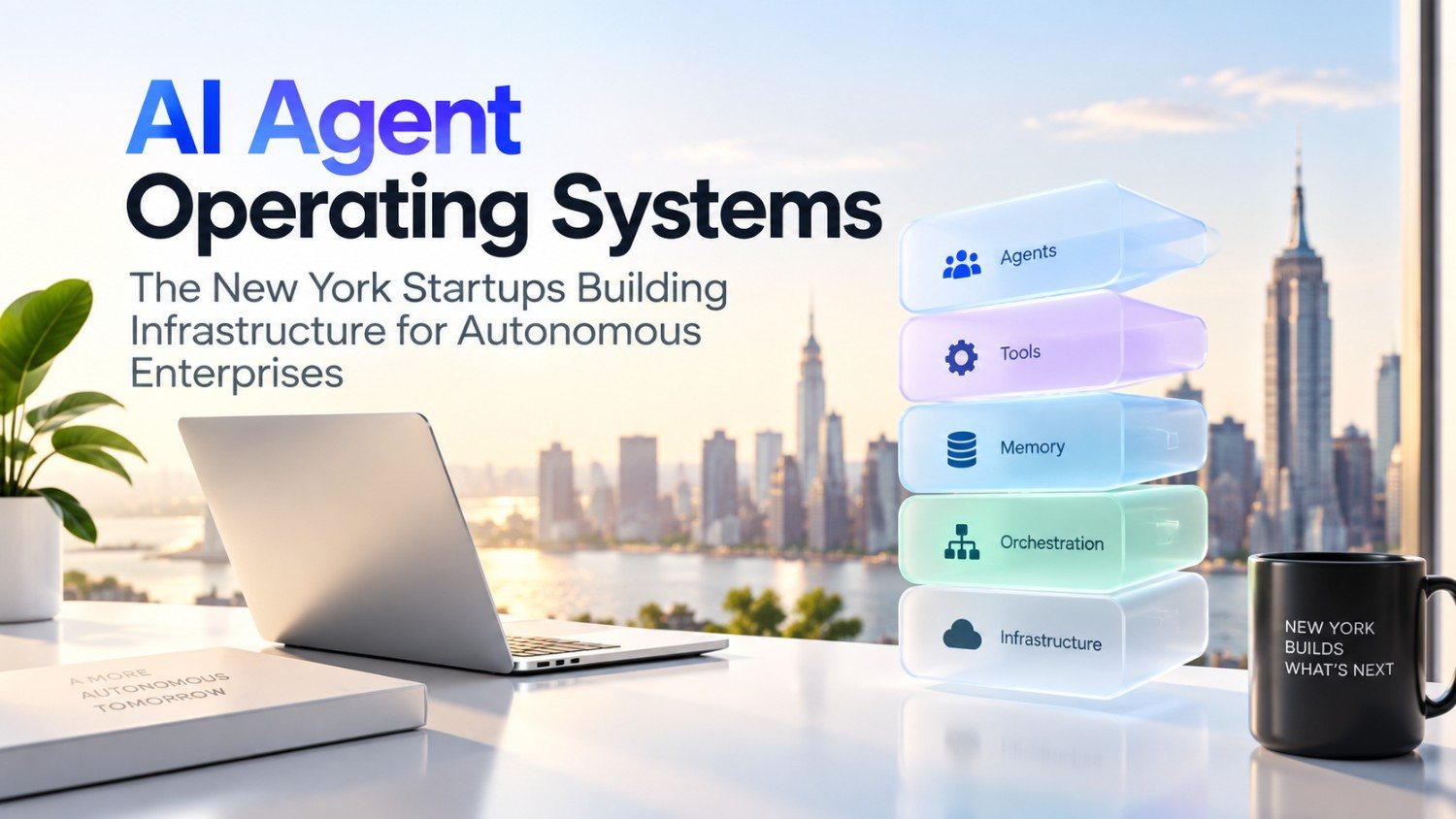 Discover New York startups building AI agent operating systems for orchestration, memory, permissions, tools and infrastructure behind autonomous enterprises.