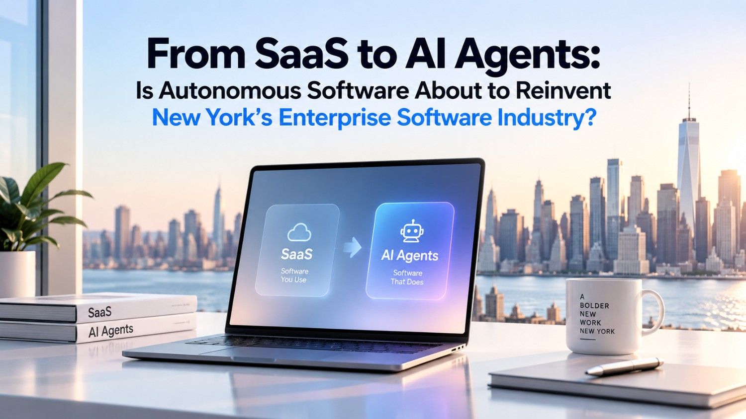Explore whether AI agents could reshape New York’s enterprise software industry by moving businesses from traditional SaaS tools to autonomous workflows.
