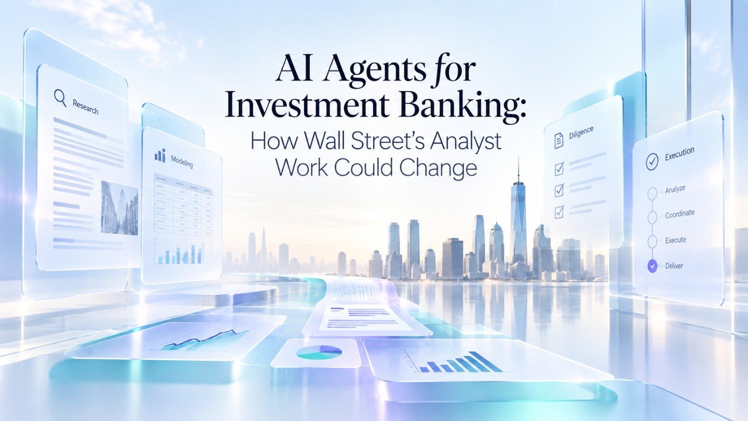 See how AI agents could reshape investment banking by automating analyst research, financial modeling, due diligence, data gathering and presentation work.